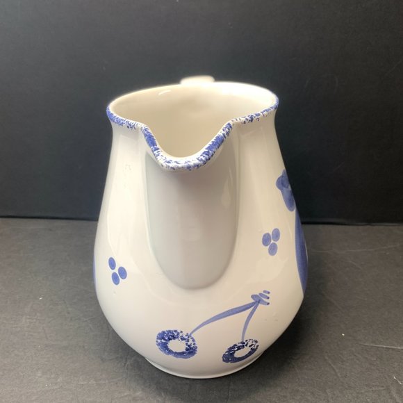 Pier 1 Blue And White Ceramic Pitcher - Picture 4 of 8